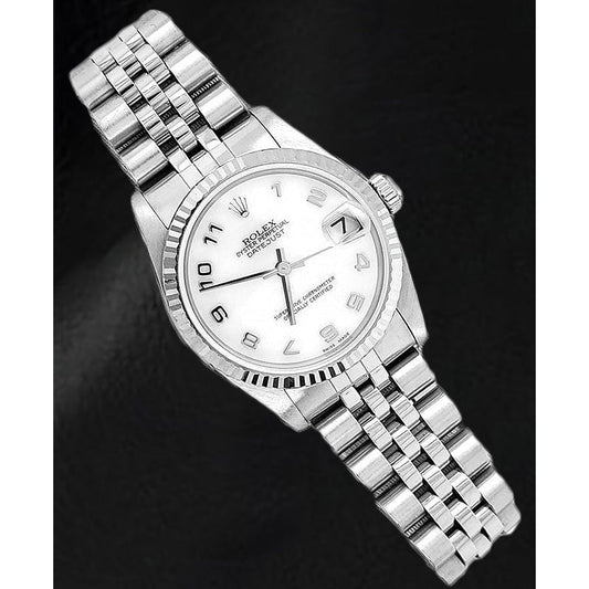 Rolex Datejust 31mm White Mother of Pearl Arabic Dial Watch