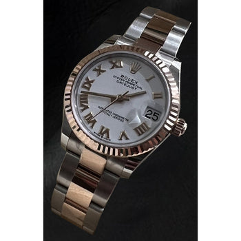 Rolex Datejust 31mm White Roman Dial Two Tone Watch