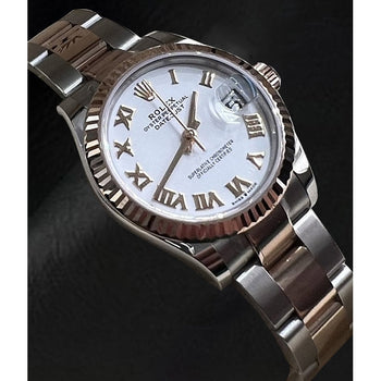 Rolex Datejust 31mm White Roman Dial Two Tone Watch