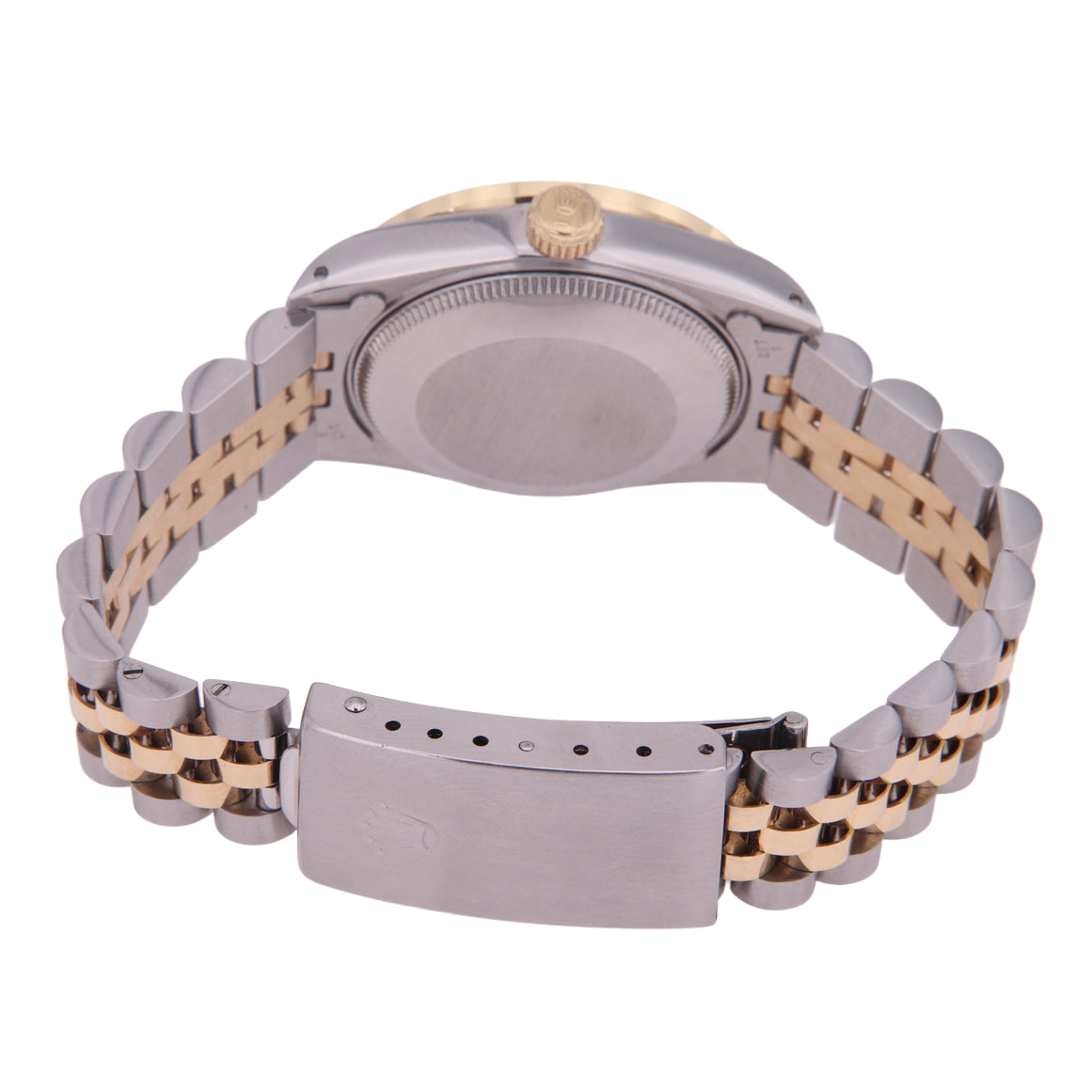 Rolex Datejust Midsize 31 mm Grey Mother of Pearl Natural Earth Mined Diamond Dial Bezel Jubilee Bracelet Watch Ss & Gold