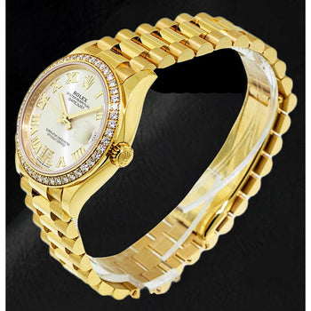 Rolex Lady Date-just 31mm Yellow Gold Diamond Watch