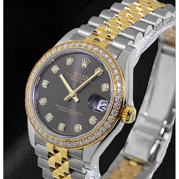 Rolex Lady Datejust 31mm Rhodium Diamond Two Tone Watch