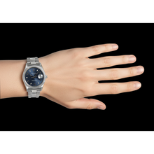 Rolex Oyster Perpetual Date 15200 34mm Blue Arabic Stainless Steel Watch