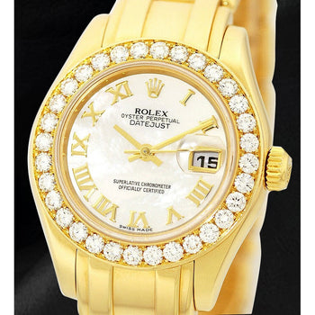 Rolex Pearlmaster 18K Yellow Gold Ladies 29mm Watch