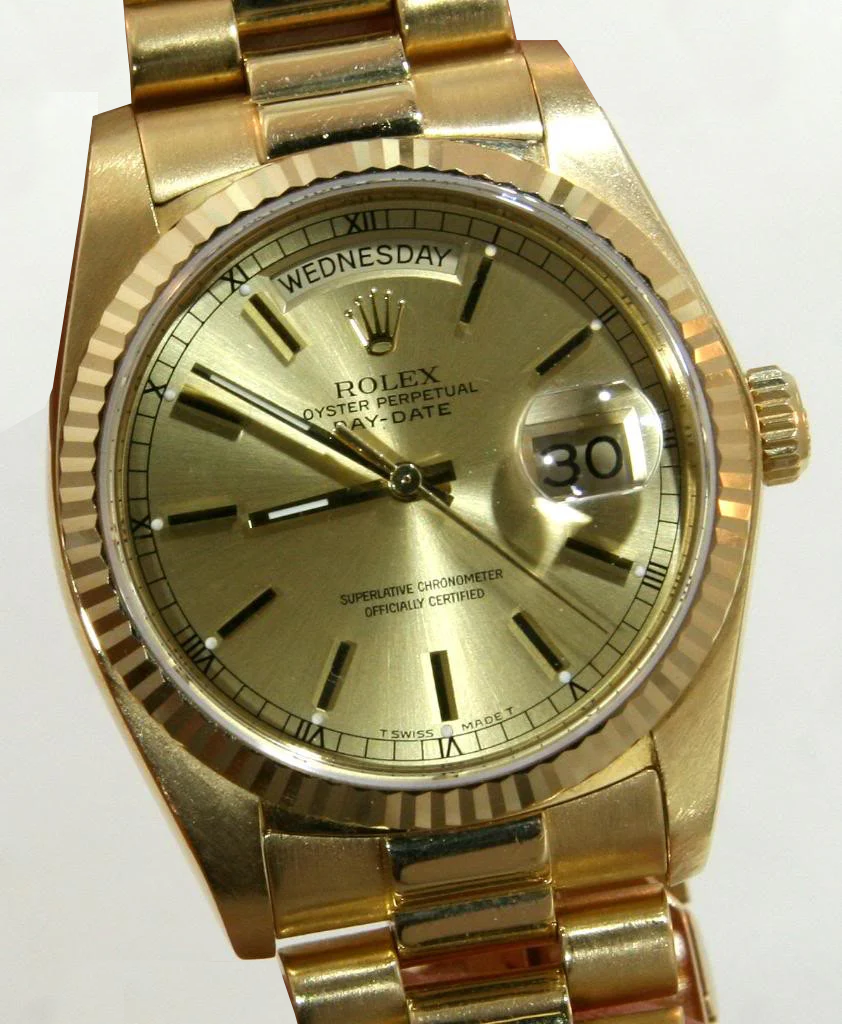 Rolex Presidential Watch Yellow Gold Day Date President