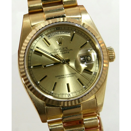Rolex Presidential Watch Yellow Gold Day Date President