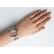 Rolex QUICK SET Pink Roman Dial Natural Earth Mined Diamond Bezel Oyster Bracelet Men Watch 36 mm QUICK SET