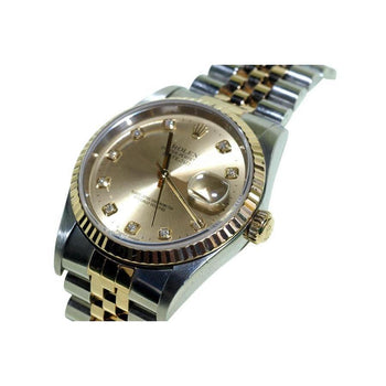 Rolex Two Tone Men's Date Just Watch Dial