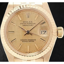 Rolex 26 mm Datejust Champagne Dial Yellow Gold Ladies Watch