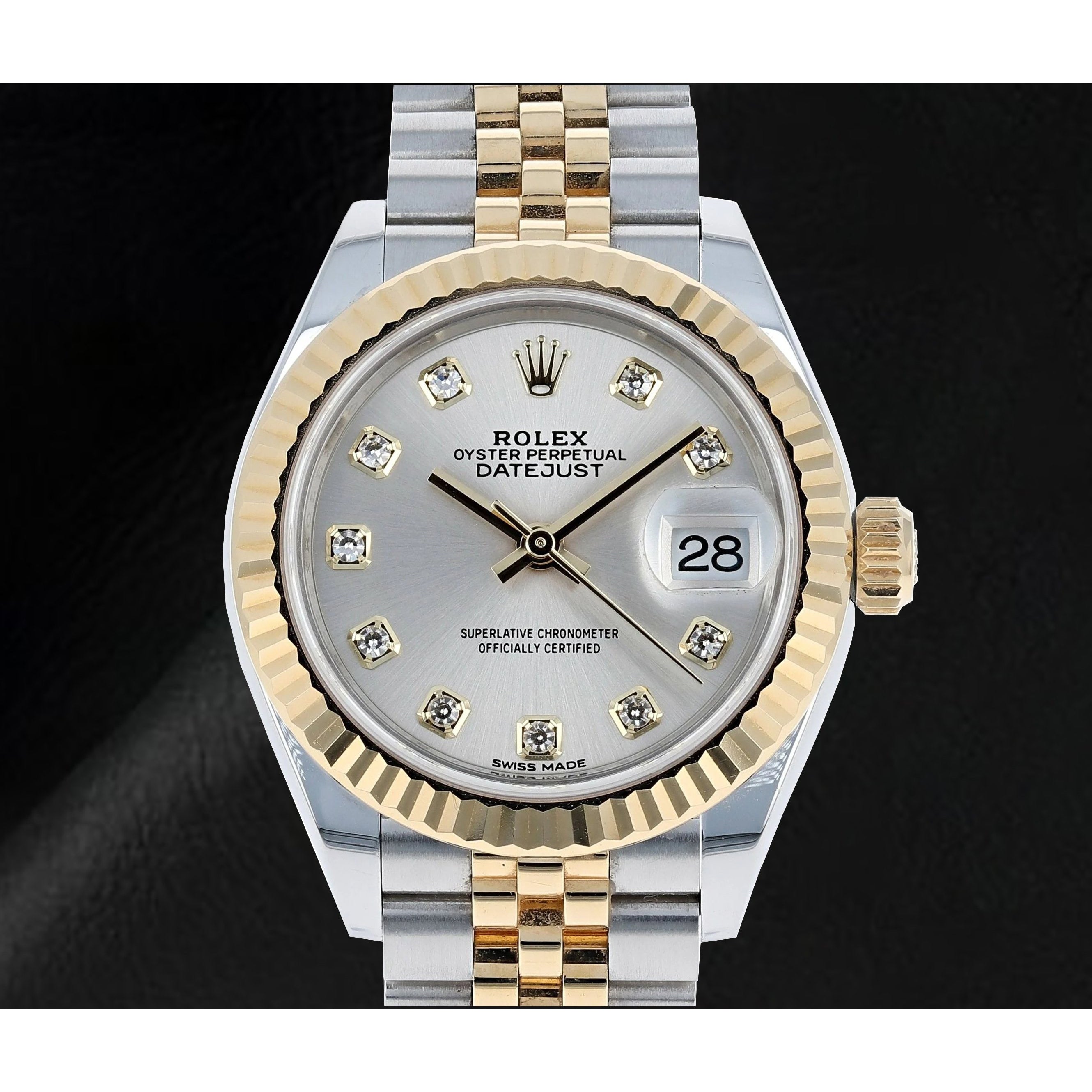 Two Tone Gorgeous Woman Watch
