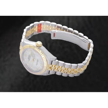 Brilliant Diamond Round Cut Rolex in Two Tone – front view