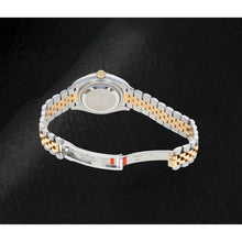 Round Cut Brilliant Diamond ring in Two Tone – side view