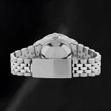 Rolex 31mm Pink Mother Of Pearl Diamond Dial Stainless Steel Watch