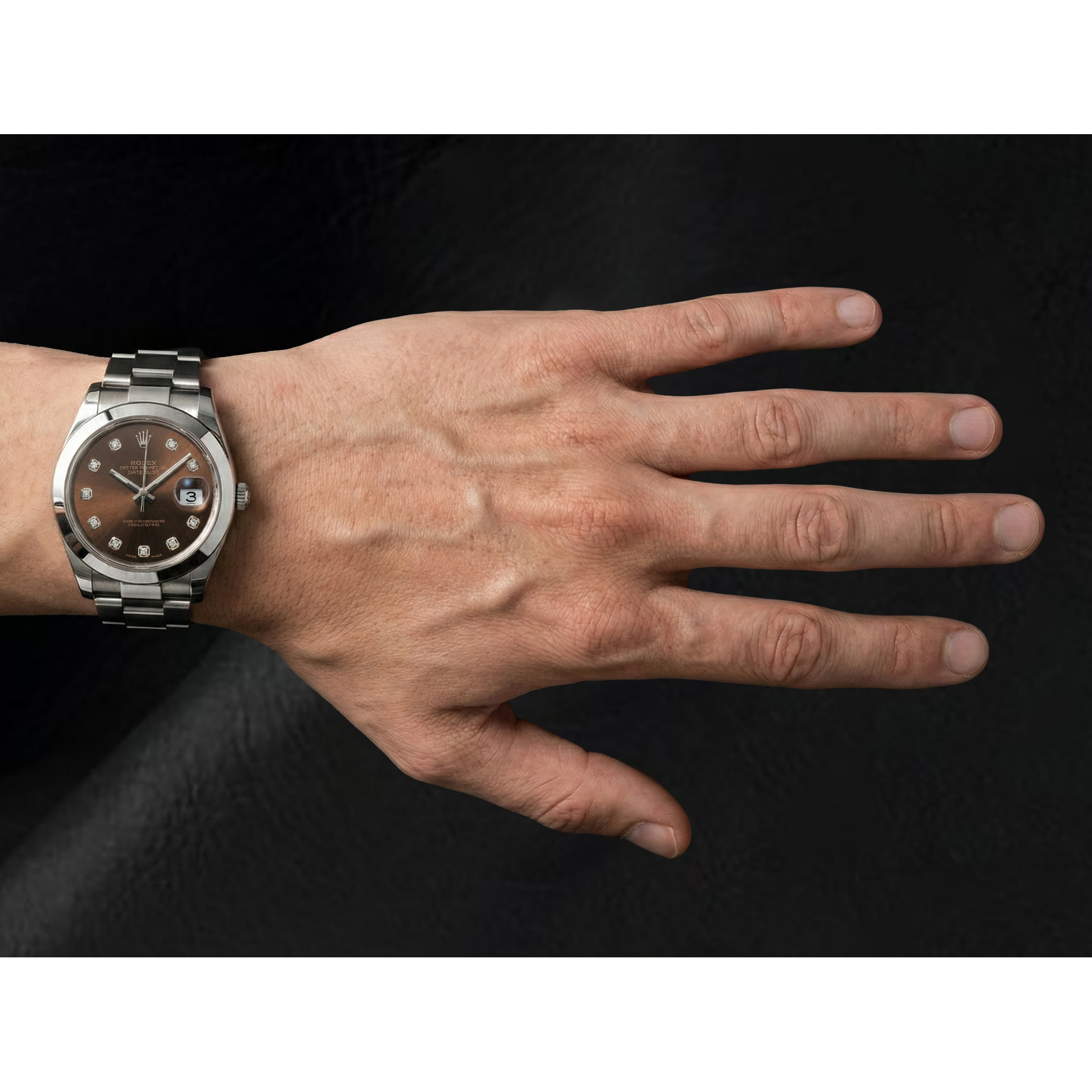 Fine Diamond Rolex 0.20-ct Stainless Steel – alternate view