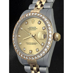 Rolex 68273 Date-just 31mm Champagne Natural Earth Mined Diamond Men Watch