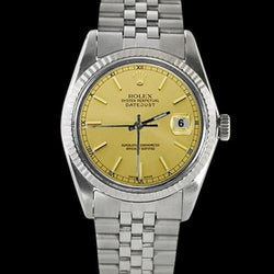 Rolex Date Just Gents Watch Ss Rolex Jubilee Bracelet Fluted Bezel QUICK SET