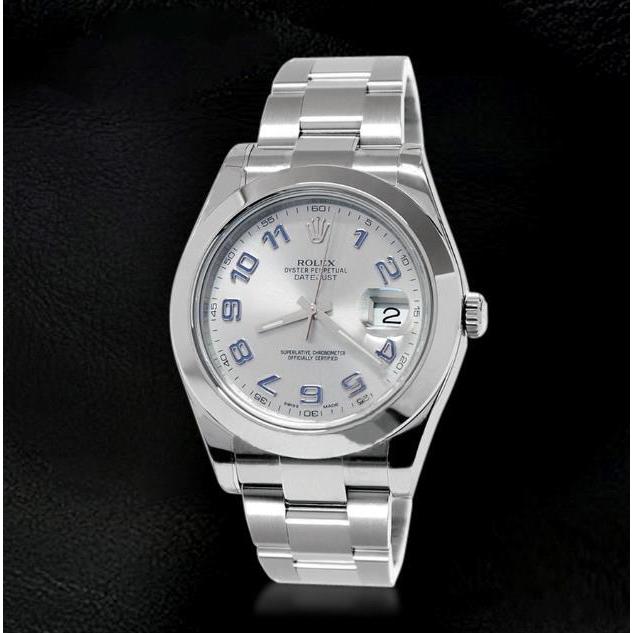 Rolex Date Just Ii Rhodium Dial Mens Watch