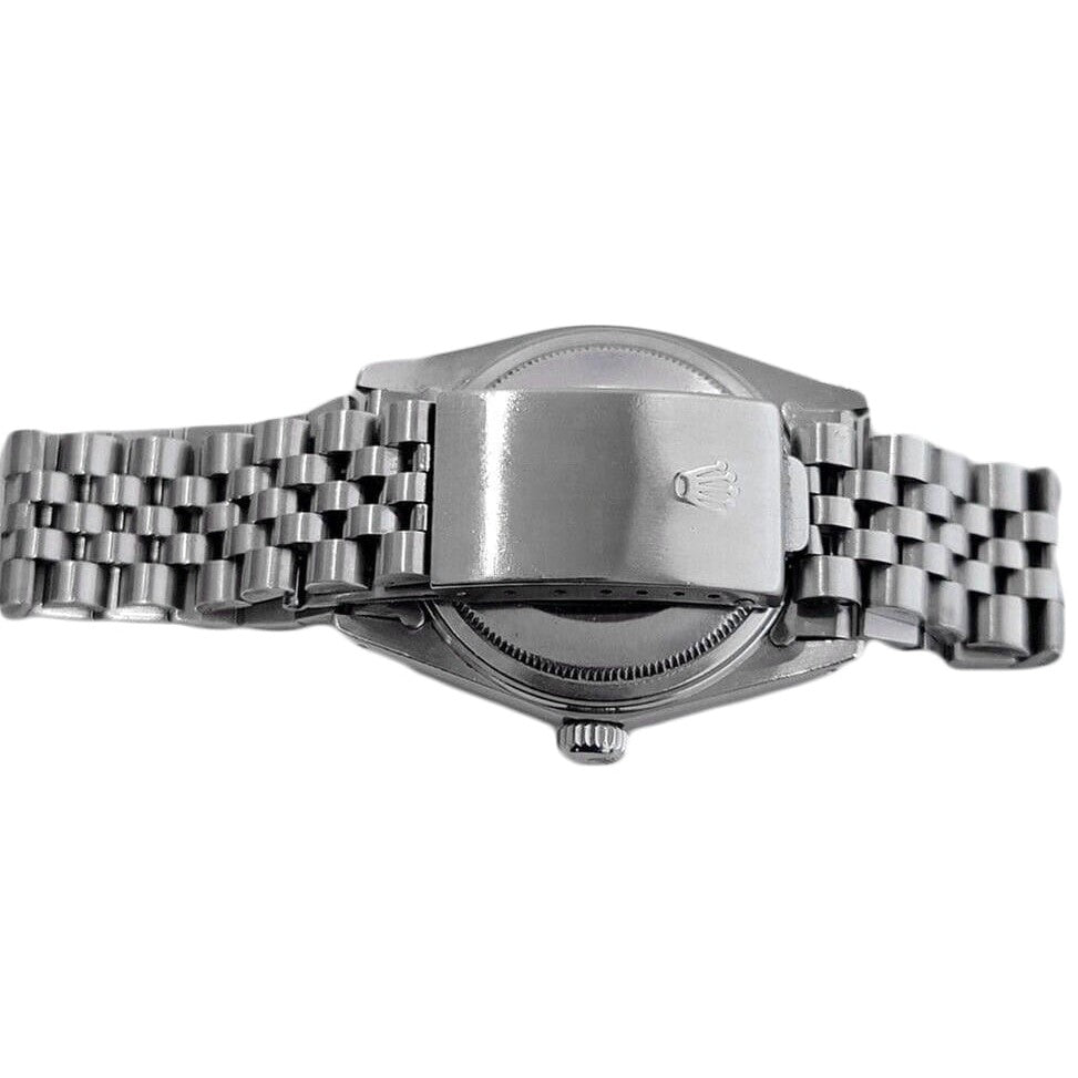 Rolex Stainless Steel with Gemstone – profile view