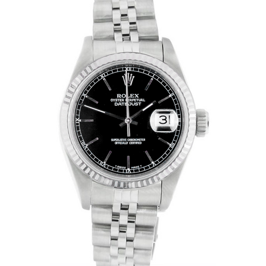 Gemstone Rolex -ct Stainless Steel – front view