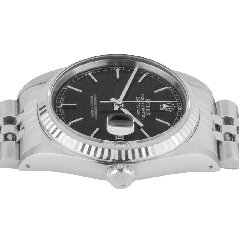 Rolex Stainless Steel with Gemstone – angle view