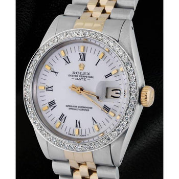 Rolex Mens Watch Diamond Bezel