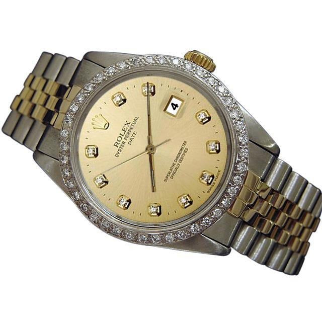 Champagne Diamond Dial Bezel