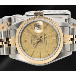 Refined Champagne Precious Stone Rolex – ct Two Tone