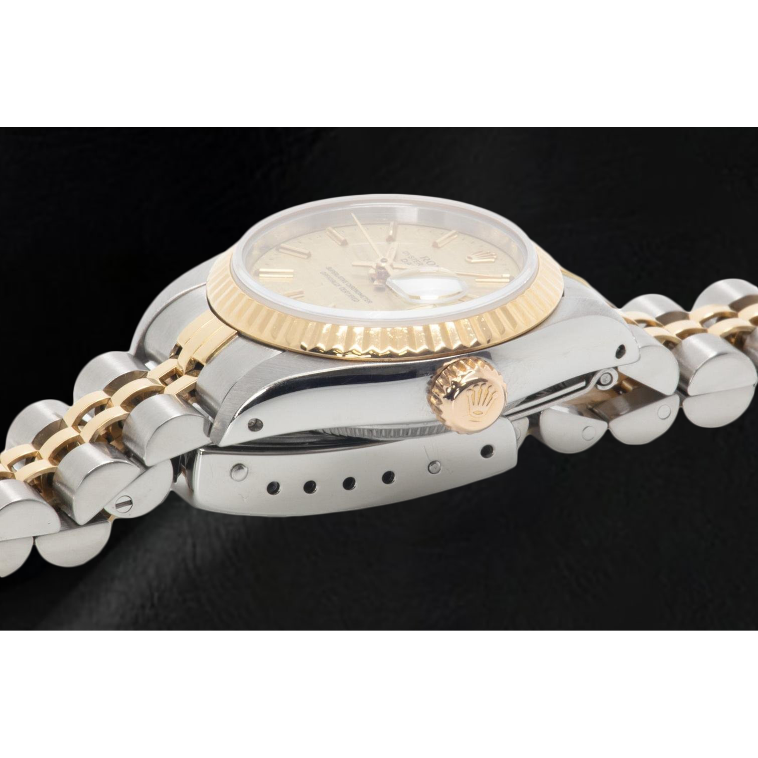 Refined Precious Stone Rolex ct – side view