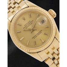 Rolex Datejust 26 mm Champagne Stick Dial Yellow Gold Ladies Watch
