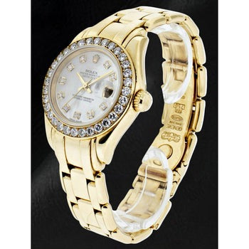 Yellow Gold Mother Of Pearl