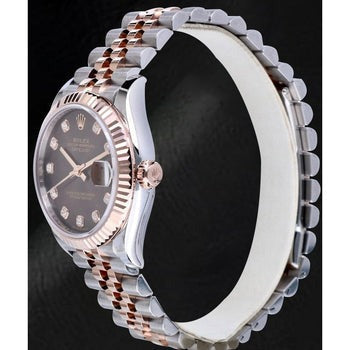 Brown Diamond Gold and Steel