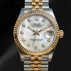 Brilliant Cultured Pearl Rolex 0.20 ct – Two Tone from