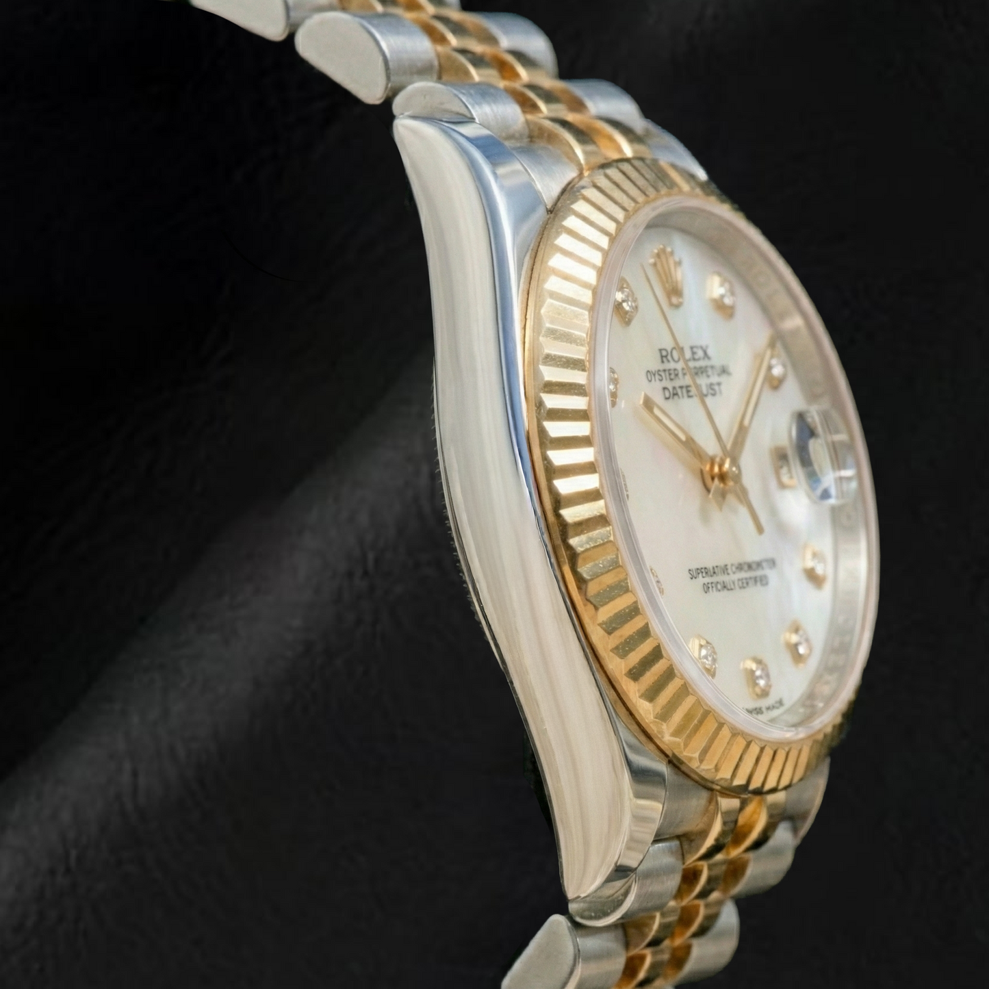 Brilliant Rolex 0.20 ct – side view