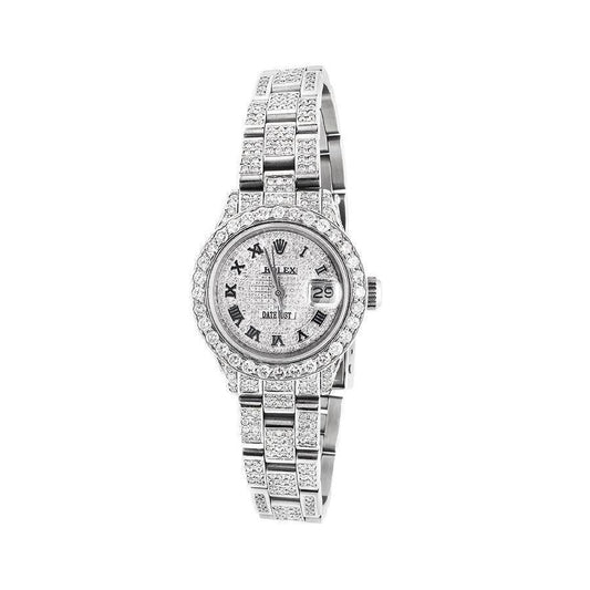 Fine Diamond Rolex 12-ct Stainless Steel – main view