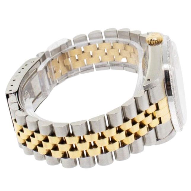 Authentic Fine Diamond Rolex – side view