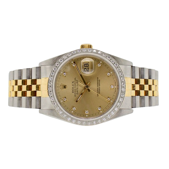 Authentic Fine Diamond Rolex ct Gold – main view