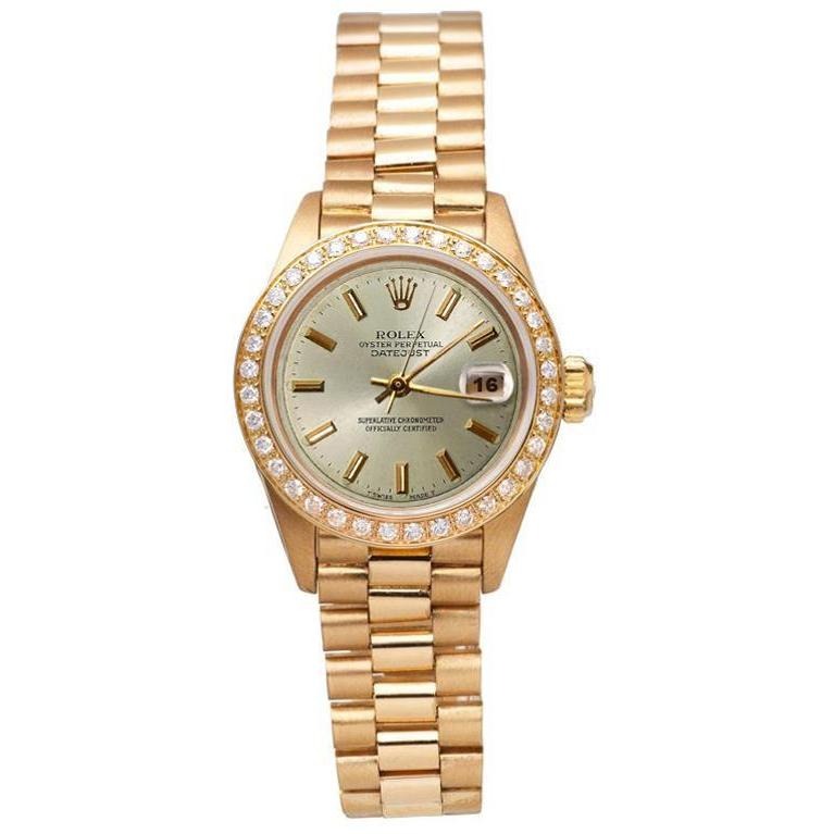 Ivory Color Diamond Bezel