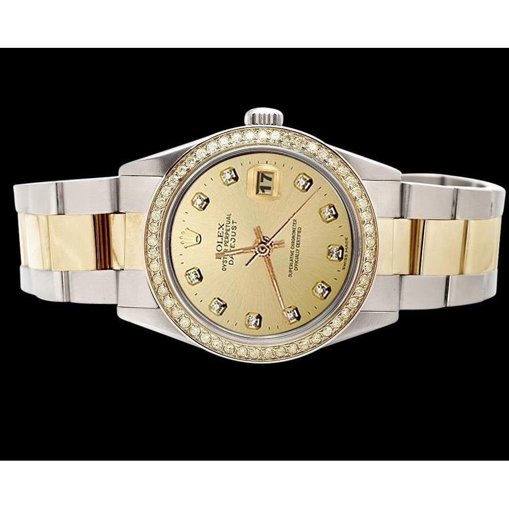 Oyster Diamond Dial Bezel Watch