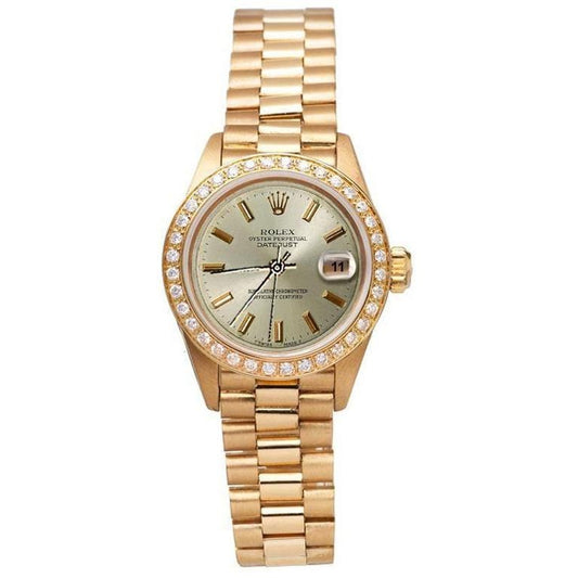 President Style Watch Gray Stick Dial