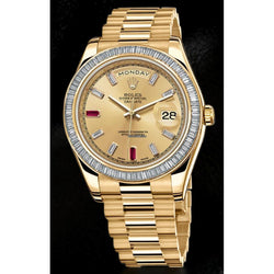 Rolex Day Date 2 41 Mm Yellow Gold Mens Watch Diamond Bezel