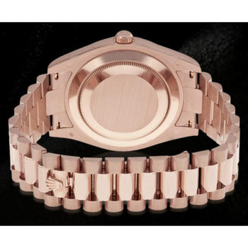 41 Mm Watch Champagne Dial President Bracelet
