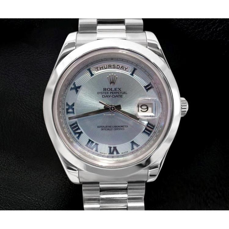 Diamond Dial Men Watch Platinum President