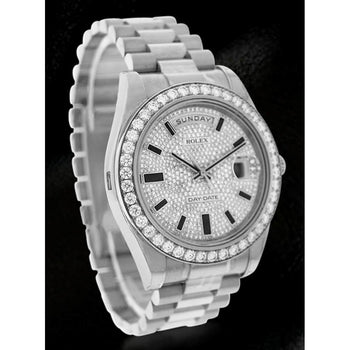 Rolex Men Watch Diamond Dial President Bracelet