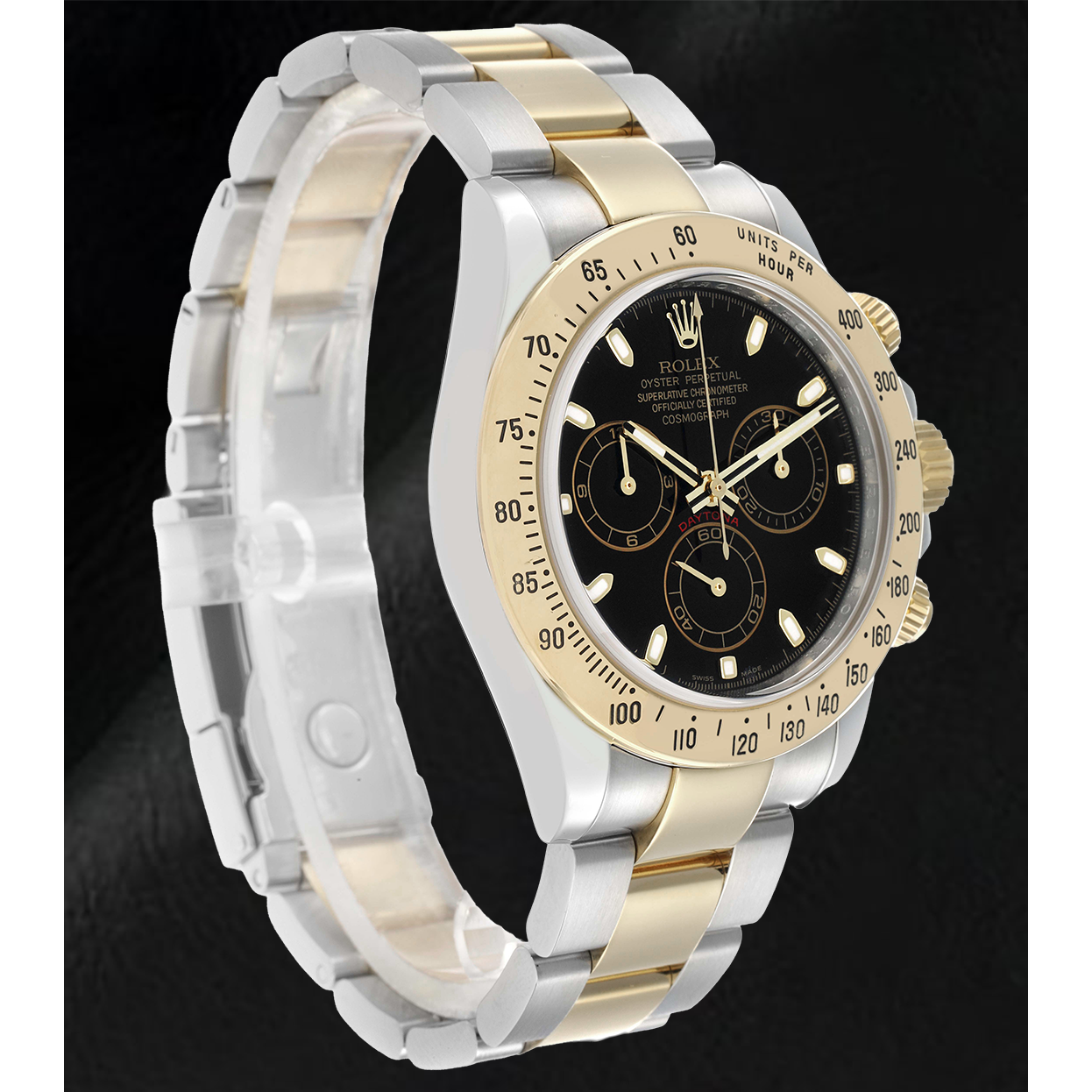 Gemstone Rolex in Two Tone – angle view