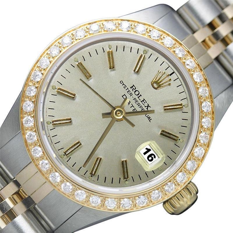 Diamond Bezel White Stick Dial