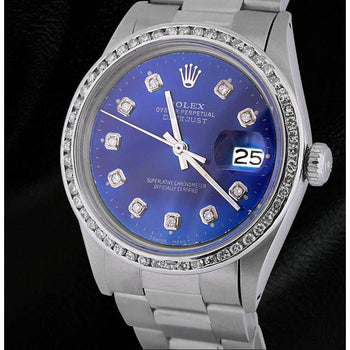 Diamond Dial Rolex Dj Blue