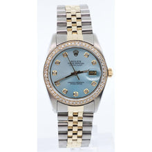 Mother Of Pearl Diamond Dial Bezel Watch