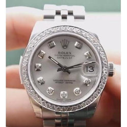 Rolex Dj Midsize 31 Mm Watch Custom Diamond Dial Jubilee Bracelet Ss