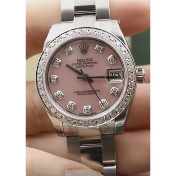 Rolex Custom Diamond Bezel Ss