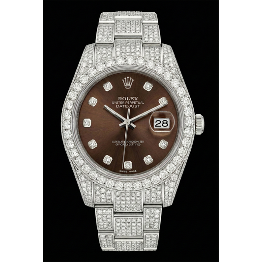 Brilliant Diamond Rolex in Stainless Steel – main view